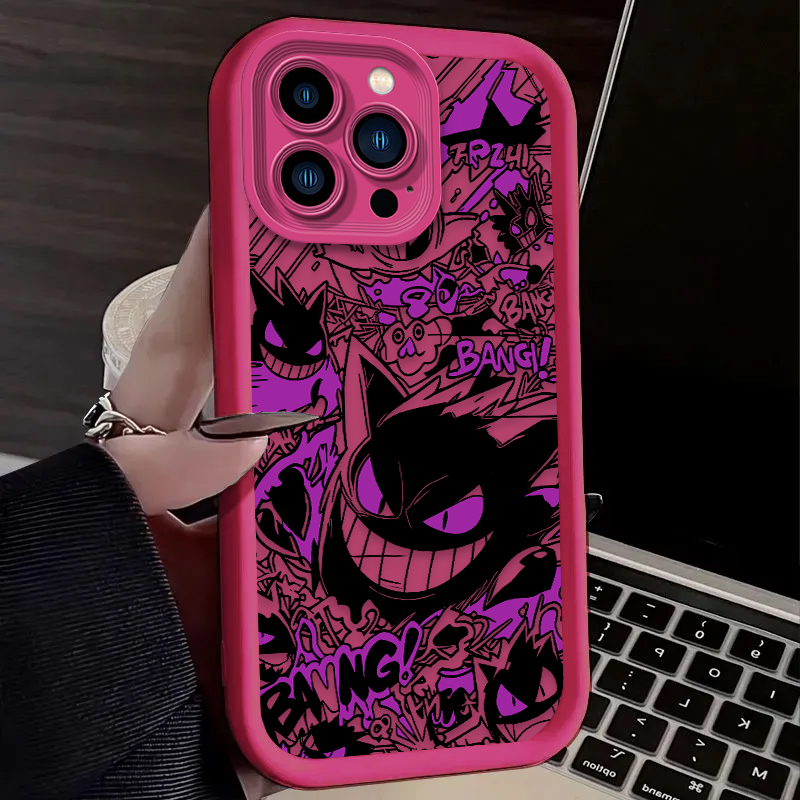P-Pokemon Gengar Graffiti Phon - Apple Iphone 15 ulasan dan harga